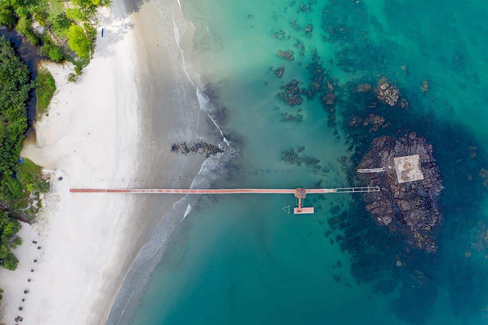 aerial view of body of water during daytime